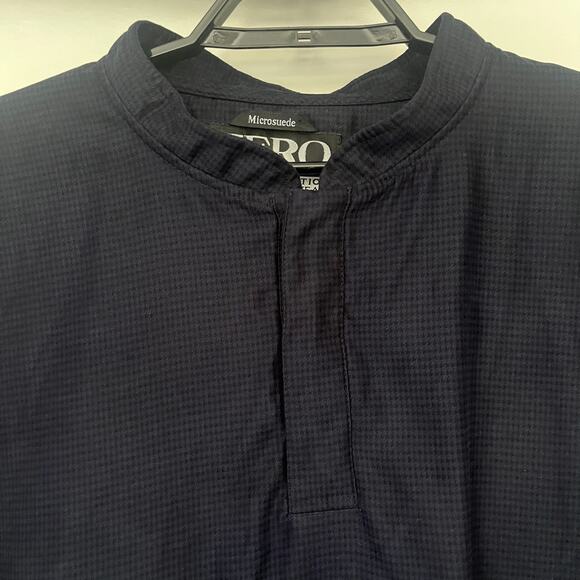 Zero Restriction GolfMicrosuede Mens Jacket Sz 2XL Preppy Quarter Snap  Checked - Picture 2 of 15